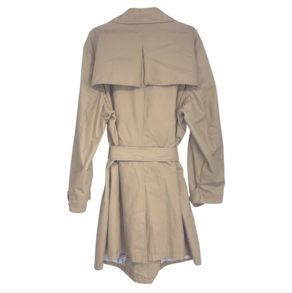 Old Navy Double-Breasted Tan Trench Coat - Picture 2 of 5